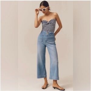 Maeve by Anthropologie The Colette Crop Wide-Leg Jeans